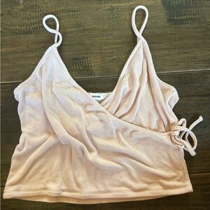 Garage Blush Pink Wrap Tank Top
